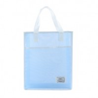 CI331 에코라이프 노멀 휴대용 투명 메쉬 이중 레이어 보조가방