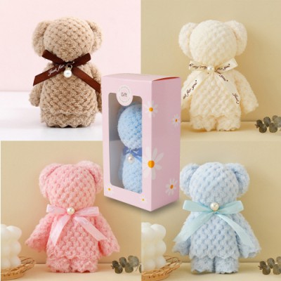 핸드메이드 베어 캐릭터 타월 행주 (케이스포함)