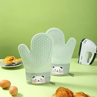 496_고온 방지 실리콘 방수 장갑 1쌍