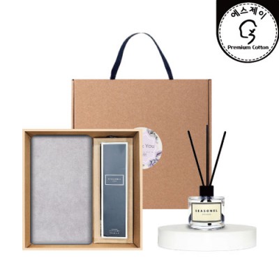 홀마크 톤앤무드190g 디퓨저세트  (홀마크톤앤무드190g  + 시즈넬플라워 디퓨저50ml)