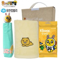 카카오 생활건강세트 20호 (카카오5단입체핸들우산+카카오세면수건+크리넥스수앤수물티슈)