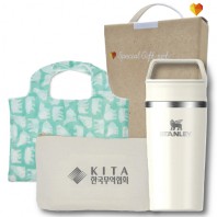 스탠리 친환경3종세트 36호(카페투고트레블머그+특대형시장가방+에코파우치)