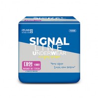 팬티형 성인용기저귀 요실금패드 시그널라인 언더웨어 대형 1팩 10매입