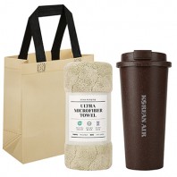 친환경 커피가루 텀블러 630ml + 타올 선물세트