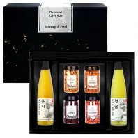 [청숨] 종합2호 (유자500ml + 청귤500ml + 견과 4개입) 선물세트