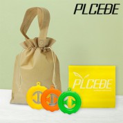 플씨드 사계절 3종 복주머니 파우치 B세트 (실리콘 집중력 악력기+라텍스 밴드 옐로우)