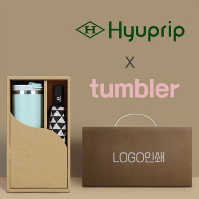 협립3단미니스타앵글완전자동우양산 +킹덤 이중진공 핸들 텀블러-세트