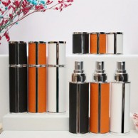 833_고급 가죽 스프레이 휴대용 향수 공병