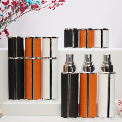 833_고급 가죽 스프레이 휴대용 향수 공병