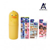 세븐몰 휴대용 병아리 칫솔통 키즈세트 칫솔꽂이 칫솔보관함 양치컵