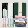 초경량 동글손잡이 캡슐5단 암막양우산+보송보송데일리 순면타올155g 우산타올 선물세트