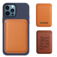 맥세이프 가죽 카드포켓 케이스 카드수납, 교통카드 인쇄문구가능  BOX