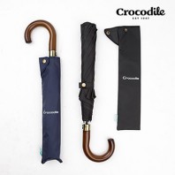 크로커다일 2단 우드 곡자우산 2컬러