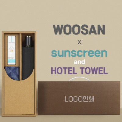 가르시아 3단60 10K 초고밀도 완전자동우산 +선크림+스포츠타월-세트