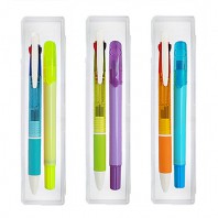 문구세트B형-7 (3색볼펜+고체형광펜)