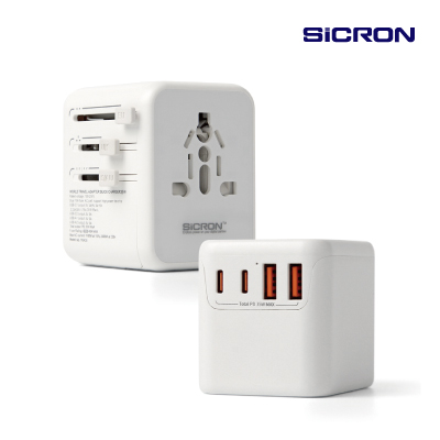 시크론 4포트 PD35W  PPS GeN 해외 여행용 멀티 어댑터 ENM-38