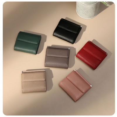 로페리아 미니멀리스트 고급 PU 여성 숏카드지갑(0217312)