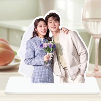 미니 등신대 중 90x220mm 실사 출력 매장 인물 스탠드 입간판