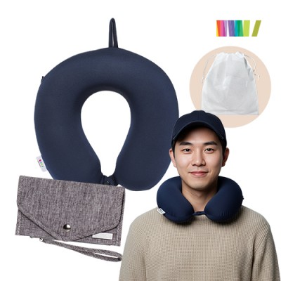 (포그넥목배개+여권파우치) 세트