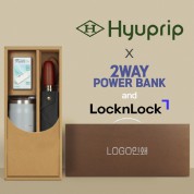 협립 3단60엔티크 고밀도 완전자동우산 +배터리+락앤락 메트로머그-세트