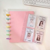 CI433 모던오피스 컬렉트 폴라로이드/포토카드 다용도 사진첩 20매(핑크)