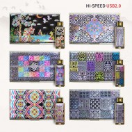 빛나 K-ART 시리즈 자개 2종세트 (명함케이스+USB메모리 2.0 4GB~128GB) 6종 이미지
