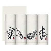 송월타올 사군자 자수타올 150g 1매