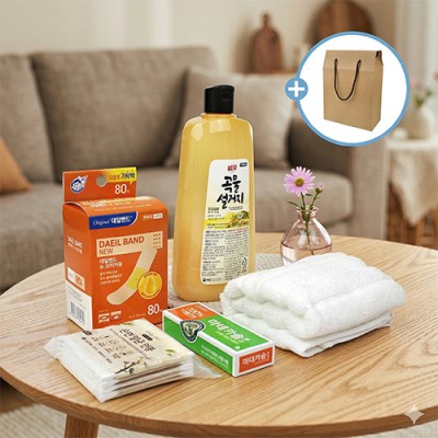 애경 주방세제 대일밴드 80매 마데카솔 연고 주방구급 5종세트