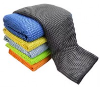 76_극세사와플모양직조헝겊핸드타월