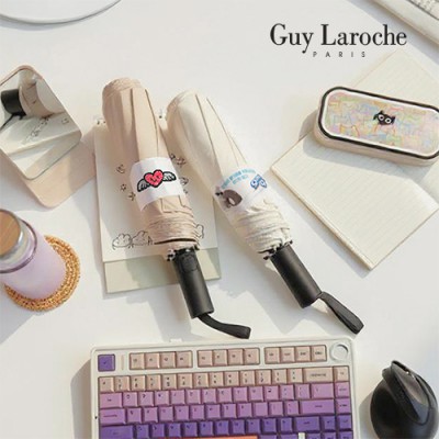 [기라로쉬] 3단 58 빅 사랑이 엔젤 시그니처 솔리드 암막 전자동 우산