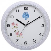 단면 화이트 꽃 벽시계