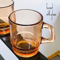 선셋 밀크글라스- 오렌지브라운