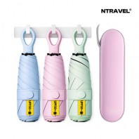 N트래블 초경량 5단 6K 고리형 암막 미니 양우산 (파우치 포함)