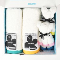 브룸피 뱀부 화이트 수건 타월 2개입+핸드타월 2개입