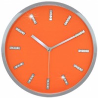 JS 3083 큐빅 크롬 무소음벽시계