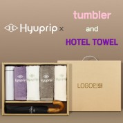 협립 3단 슈퍼 암막 고밀도 원목곡자 완전자동 우양산 +협립호텔코마170타월4P+스마트온도계텀블러-세트