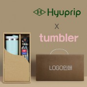 협립 3단 선염체크 우산 +킹덤 이중진공 핸들 텀블러-세트