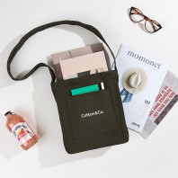 [국내제작] 코튼앤코 컬러 옆폭 크로스에코백 24x27x8(옆폭8)