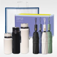 3단 자동 양우산 1P + 프리미엄 온도표시 텀블러 600ml /800ml /1000ml 1P 선물세트