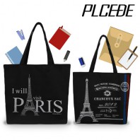 플씨드 블랙 에코백