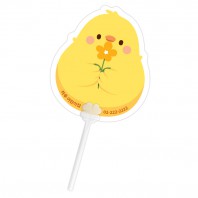 자유형 네잎클로버 막대팬시 (반투) 부채