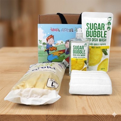 치매홍보 주방위생3종 고무장갑 10컬레 세트 S호