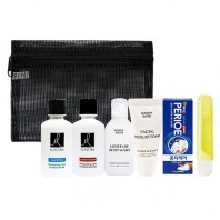 다올 망사파우치 여행용 6종세트 15호/샴푸,컨디셔너,바디워시,클렌징폼,치약,칫솔