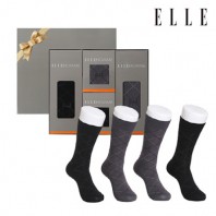 [엘르] 신사  다이아패턴 양말 4족세트