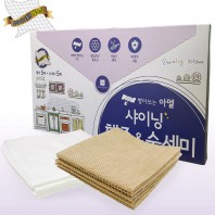 여러번 빨아쓰는 일회용 행주 5매 +수세미5매 (10매 )