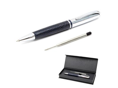 고급볼펜 가죽펜+리필심+케이스 레이저각인 볼펜 인쇄볼펜