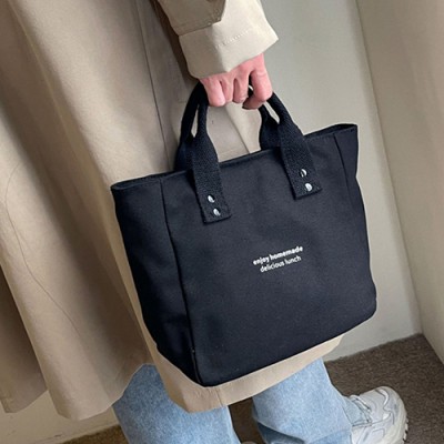 보온보냉 도시락가방 런치백 미니 토트백 캔버스 직장인 학생 피크닉