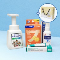 주방전용 아이깨끗해 대용량 대일밴드 80매 상처연고 4종세트 정품케이스