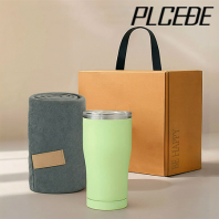 플씨드 극세사 무릎담요 + 텀블러 600ml 2종세트