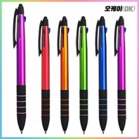 오케이 4링칼라코팅3색볼펜